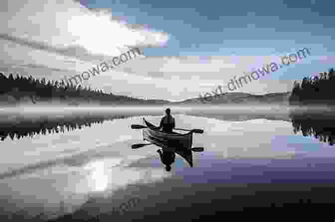 A Canoeist Paddling Gracefully On A Serene, Sun Drenched Lake. Archery Projectiles And Canoeing: Secrets Of The Forest