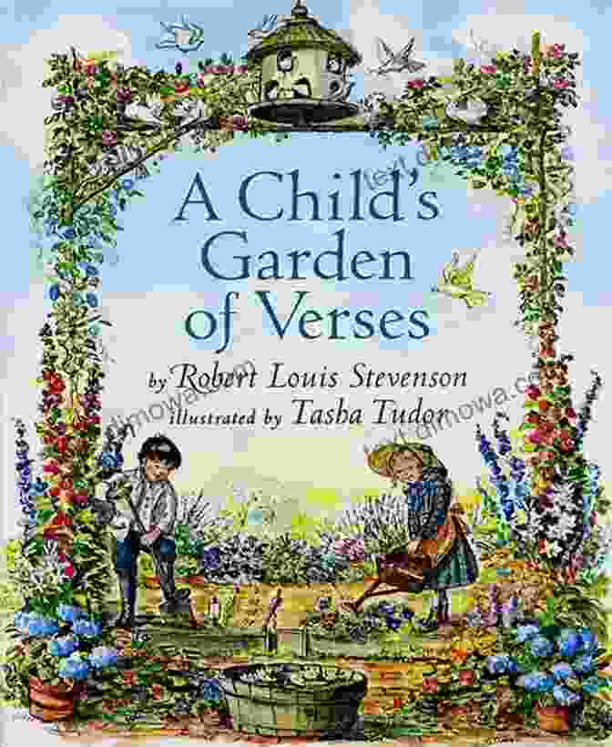 Child Garden Of Verses Illustrated By Jessie Willcox Smith Cover Image Featuring A Young Girl With A Basket Of Flowers, Surrounded By Whimsical Illustrations Of Fairies And Animals A Child S Garden Of Verses Illustrated By Jessie Willcox Smith