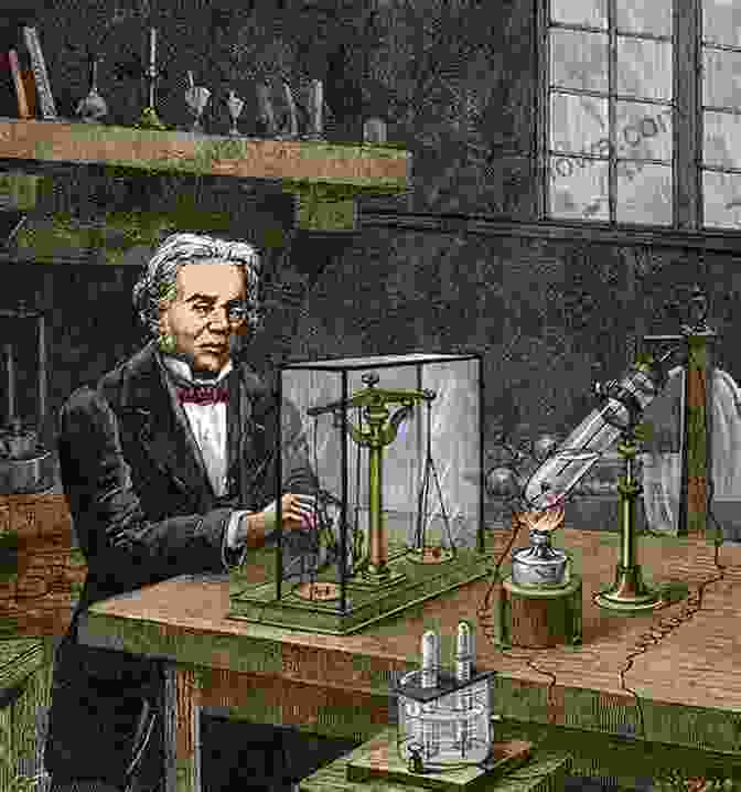 Michael Faraday Conducting An Experiment In His Laboratory On The Various Forces Of Nature And Their Relations To Each Other