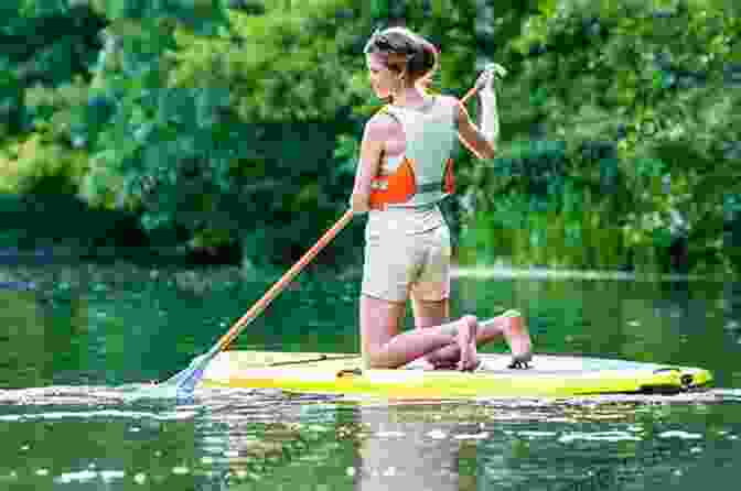 Stand Up Paddleboarders Exploring The Scenic Blanco River Trail, Surrounded By Picturesque Bluffs And Clear Waters Hill Country State Natural Area Trail Guide: Half Day Hikes (More Or Less) (Texas State Parks Hiking Series)